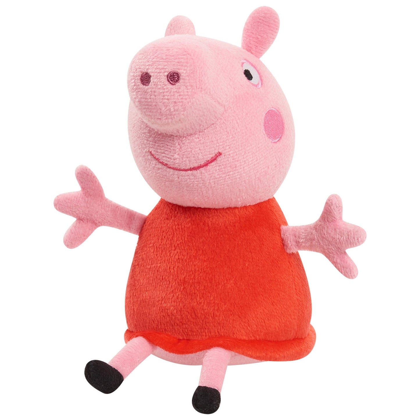 Peppa Pig 8-Inch Bean Plush Peppa Pig, Super Soft & Cuddly Small Plush Stuffed Animal, Kids Toys for Ages 2 up